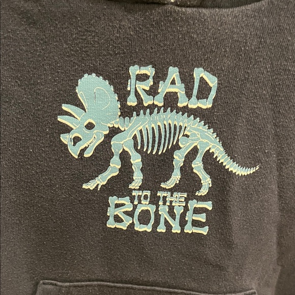 Kids Blue Dinosaur Hoodie - Picture 3 of 5